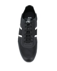 Baskets basses en cuir noires BOSS HUGO BOSS