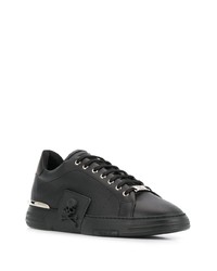 Baskets basses en cuir noires Philipp Plein