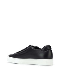 Baskets basses en cuir noires Scarosso