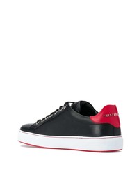 Baskets basses en cuir noires Philipp Plein