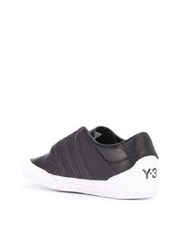 Baskets basses en cuir noires Y-3