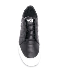 Baskets basses en cuir noires Y-3