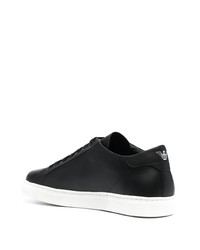 Baskets basses en cuir noires Emporio Armani