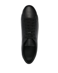 Baskets basses en cuir noires Emporio Armani