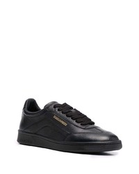 Baskets basses en cuir noires DSQUARED2