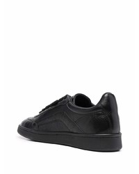 Baskets basses en cuir noires DSQUARED2