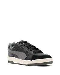 Baskets basses en cuir noires Puma