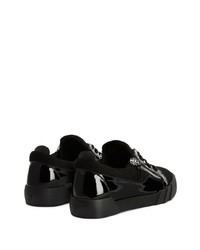 Baskets basses en cuir noires Giuseppe Zanotti