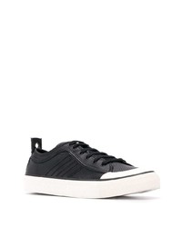 Baskets basses en cuir noires Diesel