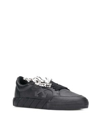 Baskets basses en cuir noires Off-White