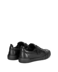 Baskets basses en cuir noires Giuseppe Zanotti