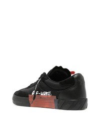 Baskets basses en cuir noires Off-White