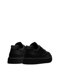 Baskets basses en cuir noires Prada