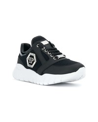 Baskets basses en cuir noires Philipp Plein