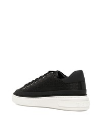 Baskets basses en cuir noires Bally