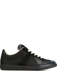 Baskets basses en cuir noires Maison Margiela