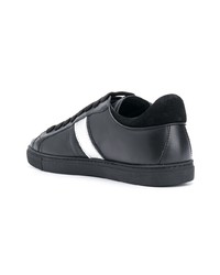 Baskets basses en cuir noires DSQUARED2