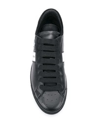 Baskets basses en cuir noires DSQUARED2