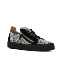 Baskets basses en cuir noires Giuseppe Zanotti Design