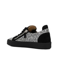 Baskets basses en cuir noires Giuseppe Zanotti Design