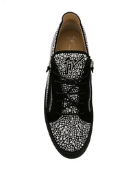 Baskets basses en cuir noires Giuseppe Zanotti Design