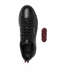 Baskets basses en cuir noires Bally