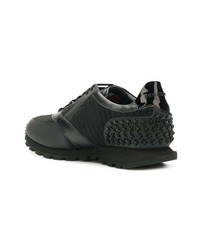 Baskets basses en cuir noires Philipp Plein