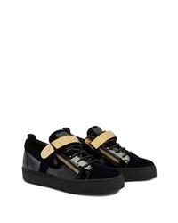 Baskets basses en cuir noires Giuseppe Zanotti