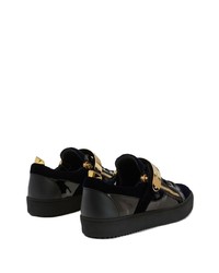 Baskets basses en cuir noires Giuseppe Zanotti