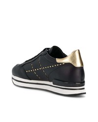 Baskets basses en cuir noires Hogan