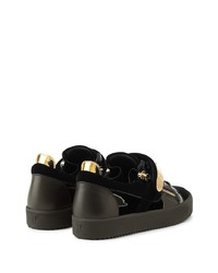 Baskets basses en cuir noires Giuseppe Zanotti