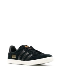 Baskets basses en cuir noires adidas