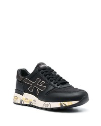 Baskets basses en cuir noires Premiata