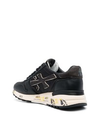 Baskets basses en cuir noires Premiata