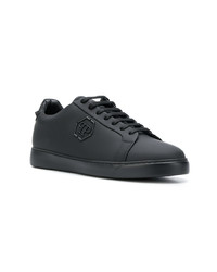 Baskets basses en cuir noires Philipp Plein