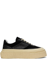 Baskets basses en cuir noires MM6 MAISON MARGIELA