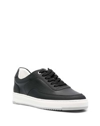 Baskets basses en cuir noires Filling Pieces