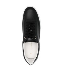 Baskets basses en cuir noires Filling Pieces