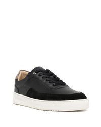 Baskets basses en cuir noires Filling Pieces