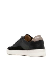 Baskets basses en cuir noires Filling Pieces