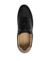 Baskets basses en cuir noires Filling Pieces