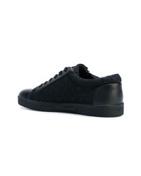 Baskets basses en cuir noires Calvin Klein