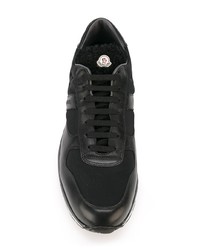 Baskets basses en cuir noires Moncler