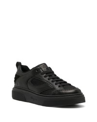 Baskets basses en cuir noires Ferragamo