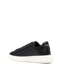 Baskets basses en cuir noires Bally