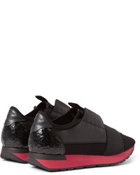 Baskets basses en cuir noires Balenciaga