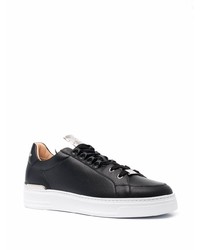 Baskets basses en cuir noires Philipp Plein