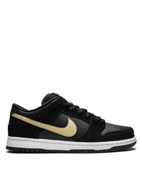 Baskets basses en cuir noires Nike