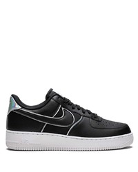 Baskets basses en cuir noires Nike