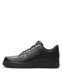 Baskets basses en cuir noires Nike